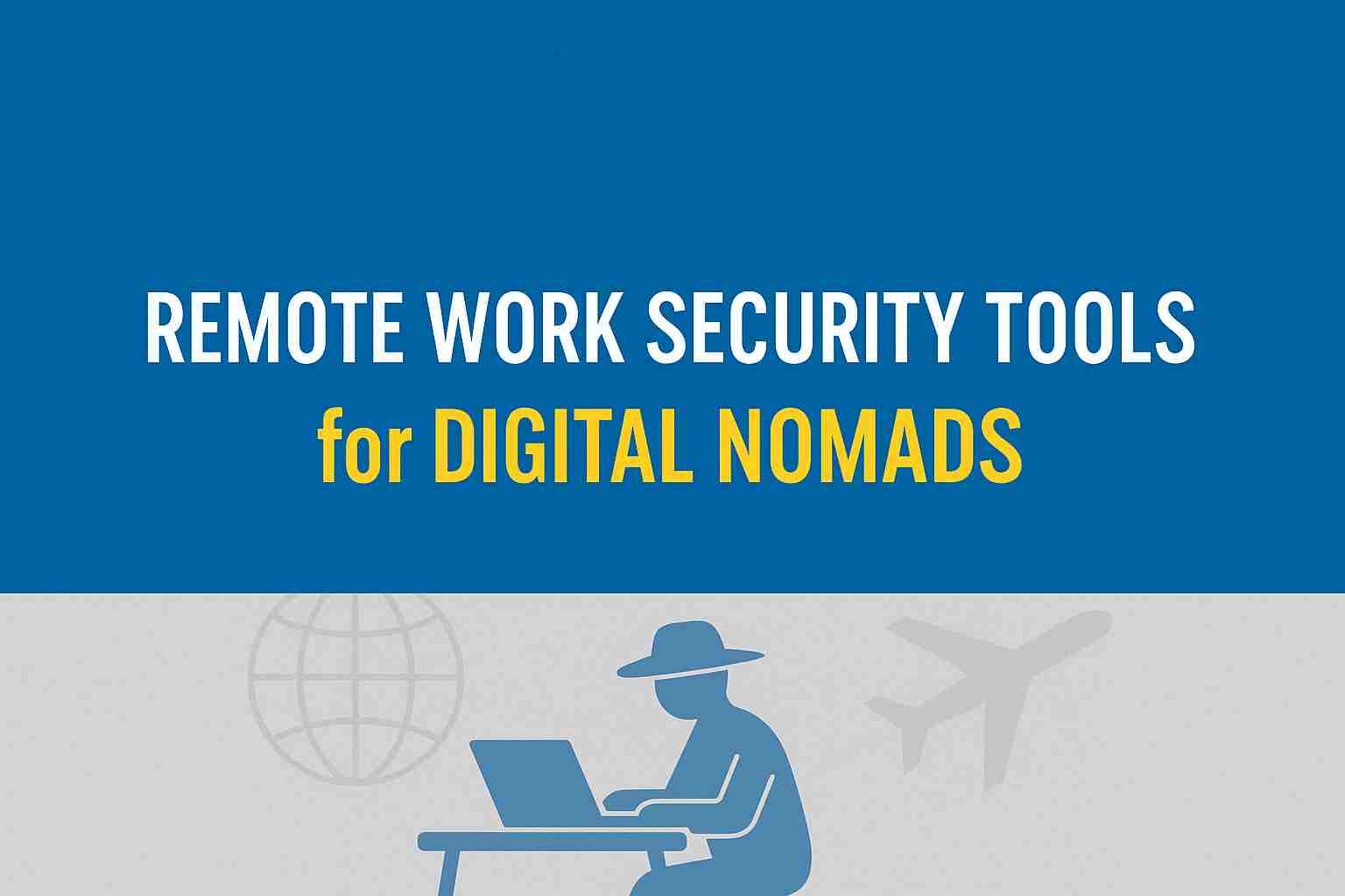 A remote digital nomad using a laptop securely through VPN and proxy tools while traveling.