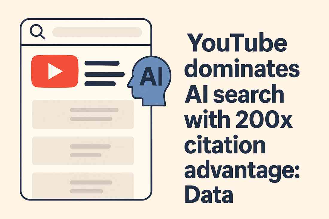 Discover how YouTube dominates AI search results with a 200x citation advantage. Learn why AI prefers video content, the impact on SEO, and what creators must do to adapt.