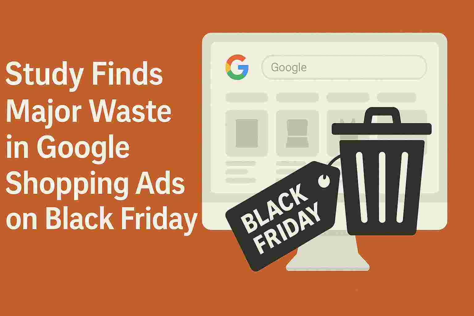 Study Finds Major Waste in Google Shopping Ads on Black Friday