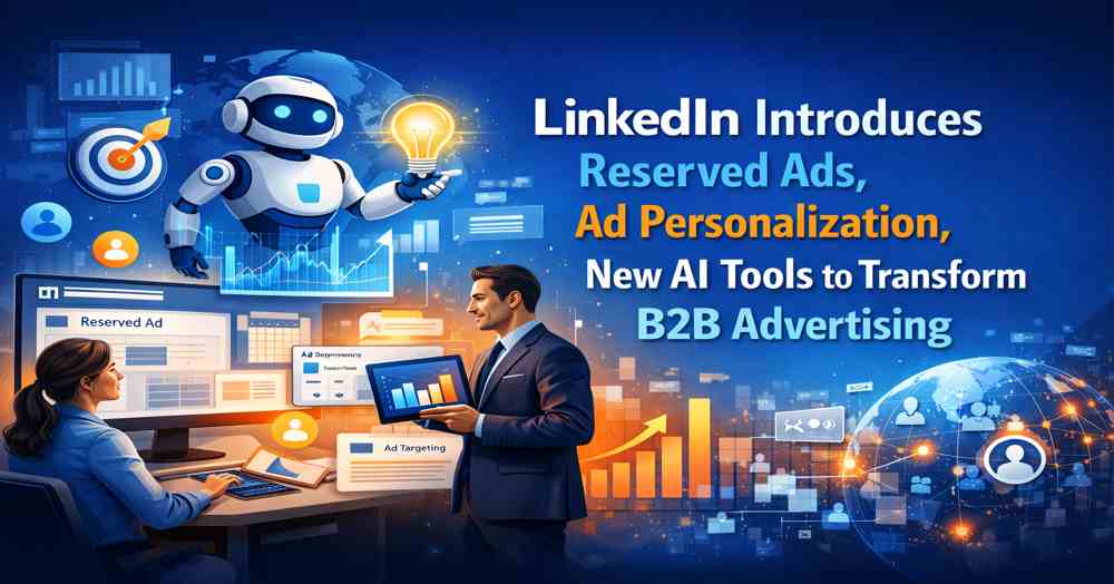 LinkedIn Introduces Reserved Ads, Ad Personalization, New AI Tools to Transform B2B Advertising