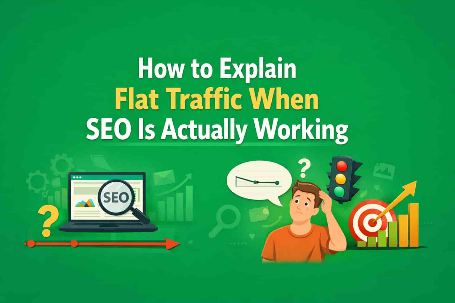 How to Explain Flat Traffic When SEO Is Actually Working (A Reality Check for Clients)