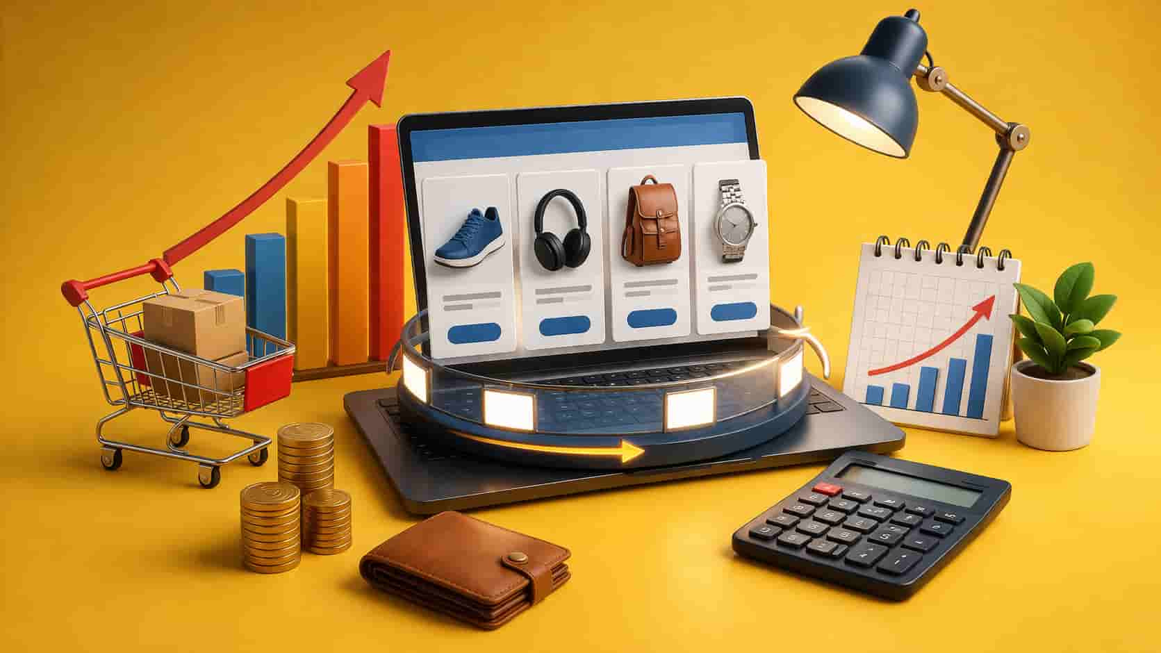 "Bing's larger sponsored product carousel showing multiple product ads, highlighting increased competition and potential cost challenges for small businesses."