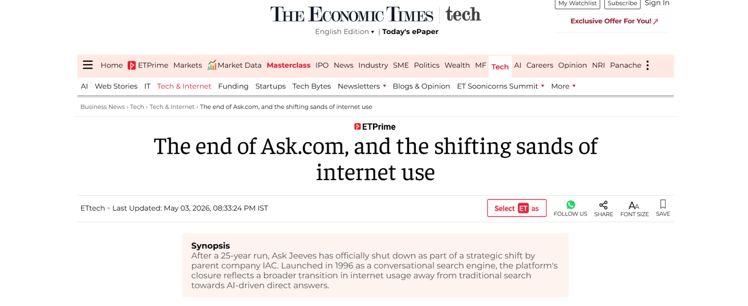 Akcom Ask.com Brings the Curtain Down: What Small Businesses