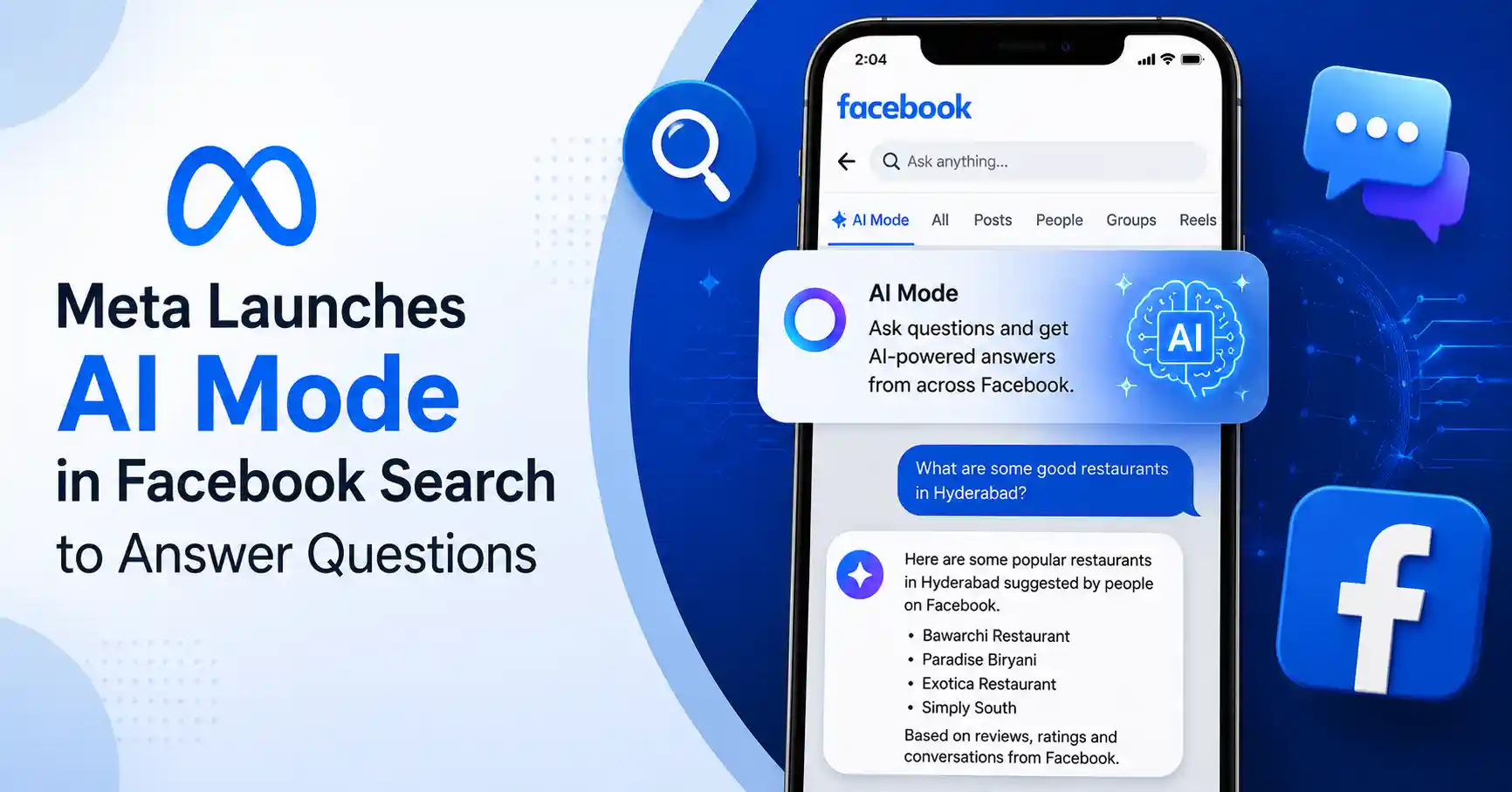 Meta Launches AI Mode in Facebook Search to Answer Questions and Transform Social Discovery