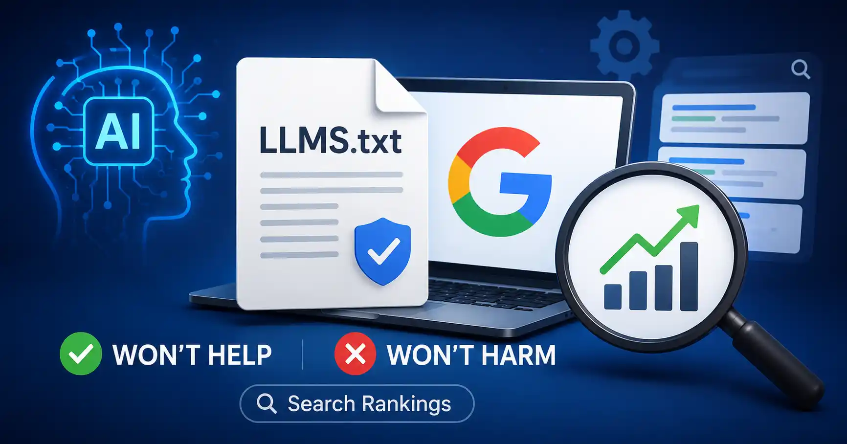 Google says LLMS txt files do not impact search rankings and AI search optimization