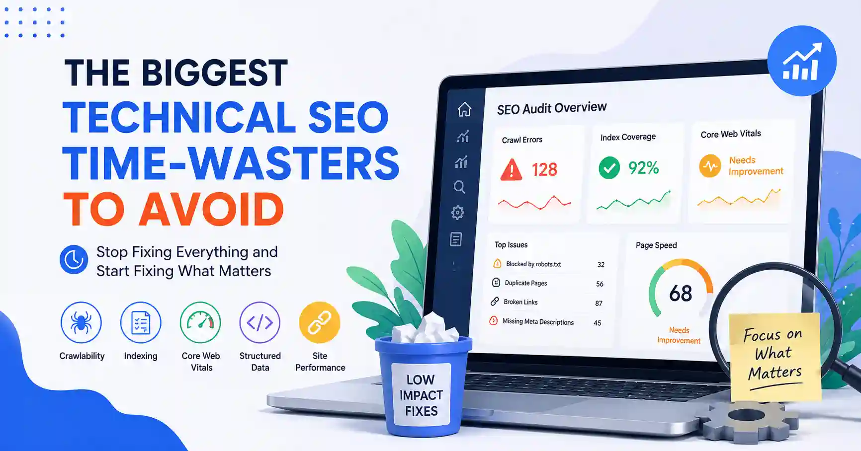 The Biggest Technical SEO Time-Wasters to Avoid: Stop Fixing Everything and Start Fixing What Matters