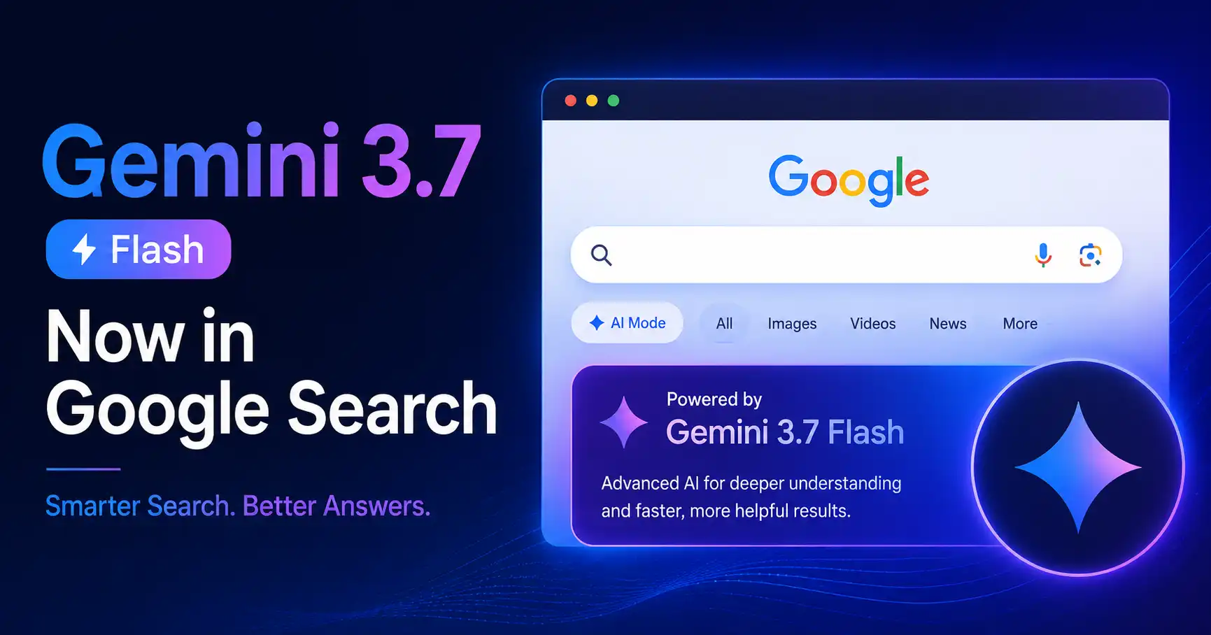 Gemini 3.7 Flash in Google Search AI Mode