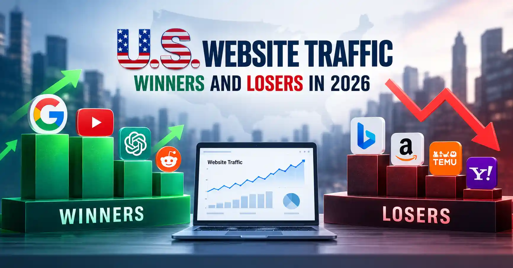 U.S. website traffic winners and losers in 2026