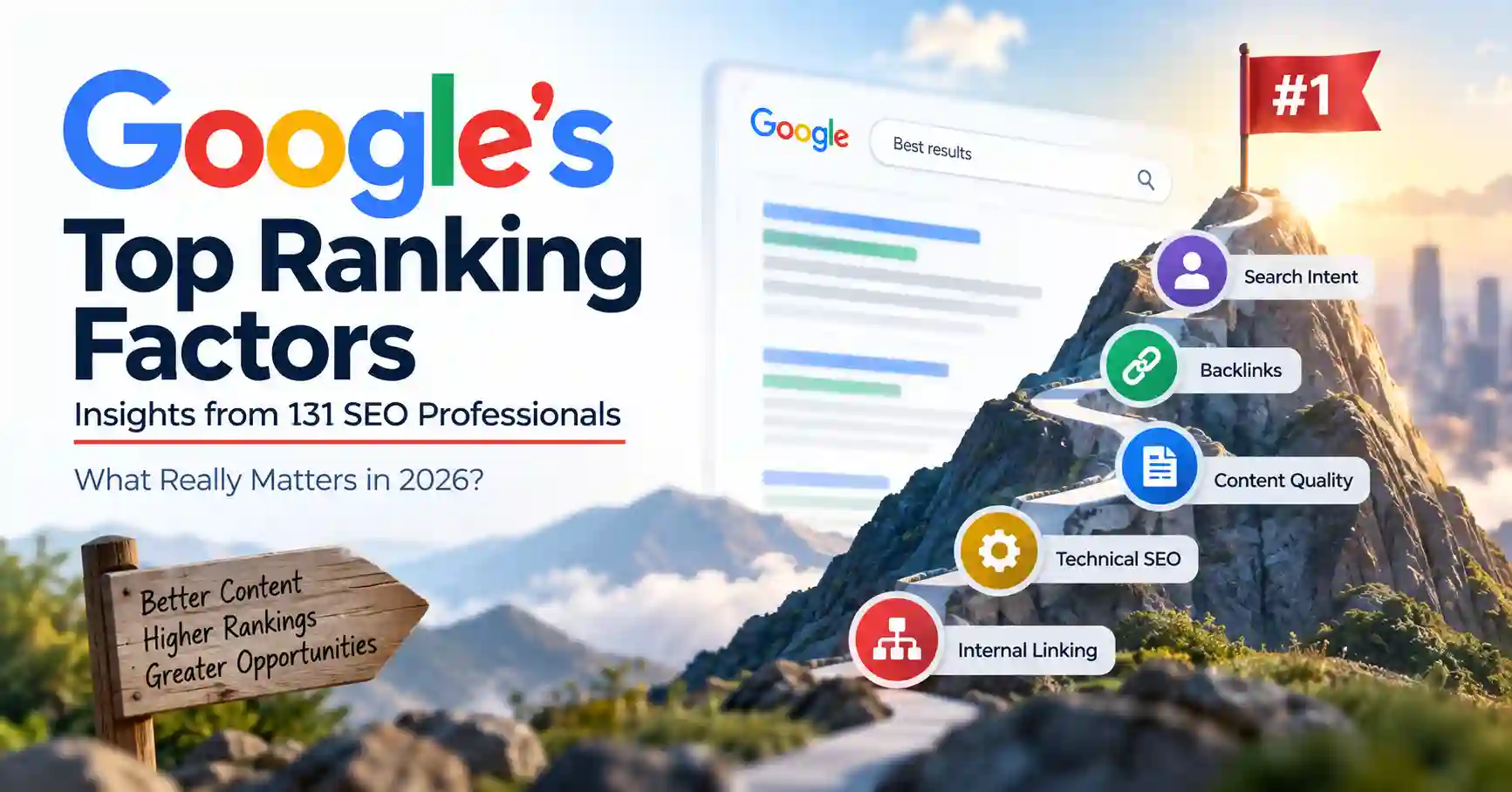 Google’s top ranking factors in 2026