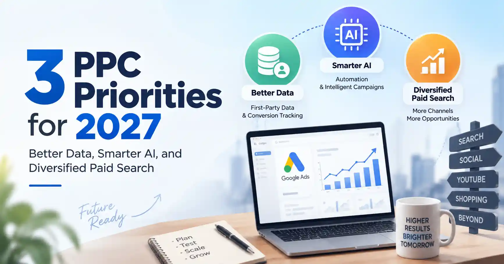 3 PPC Priorities for 2027: Better Data, Smarter AI, and Diversified Paid Search