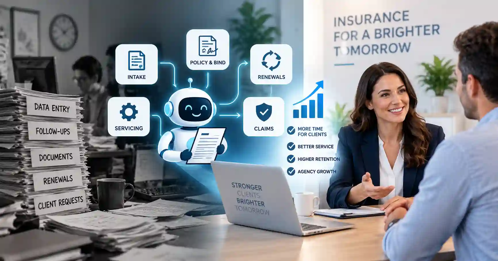 Insurance agency automation streamlining digital workflows and administrative tasks