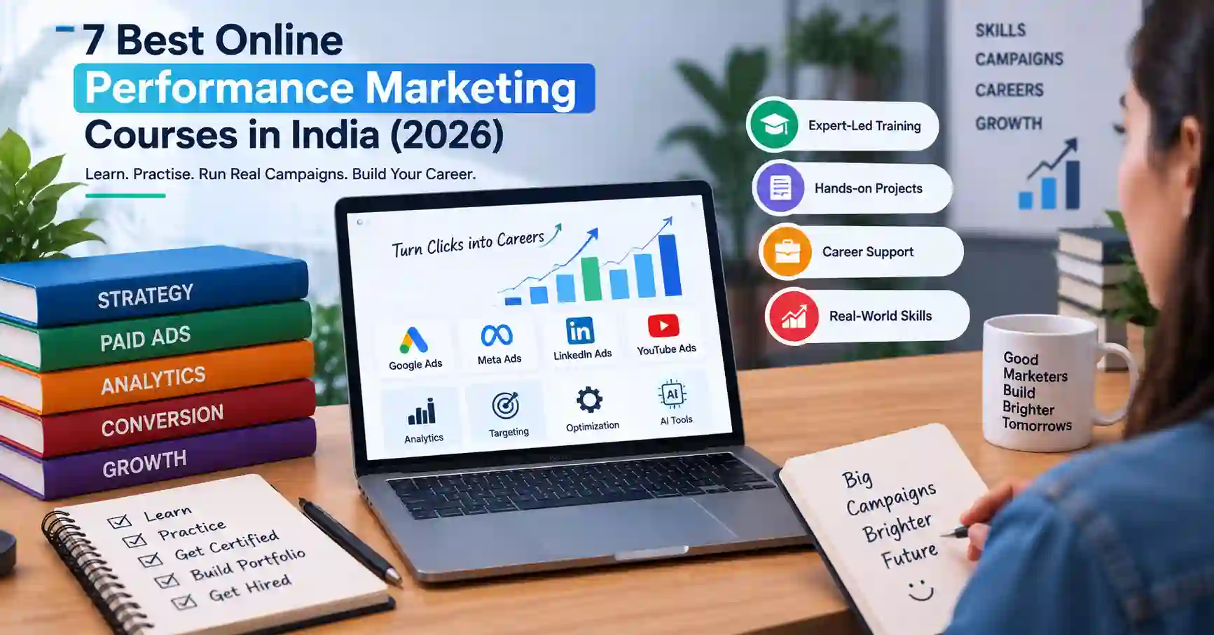 7 best online performance marketing courses in India 2026