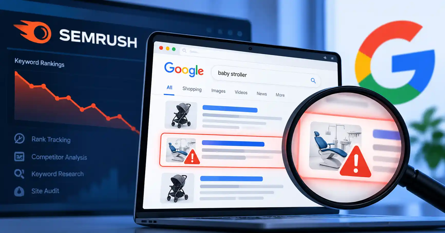 SEO professional analyzing the impact of AI on search engine optimization.