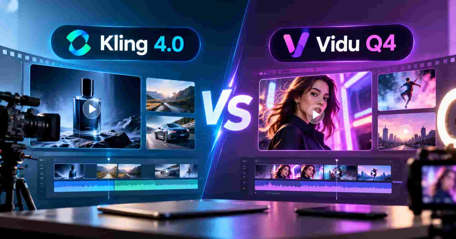 Kling 4.0 vs Vidu Q4 AI video generators compared for advertising