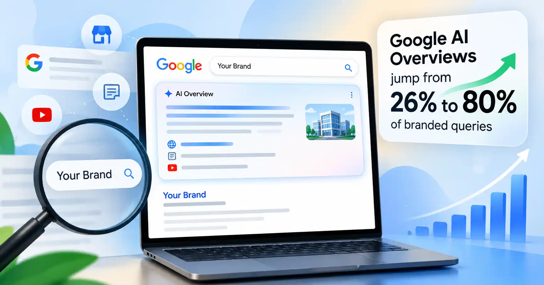 Google AI Overviews appearing on branded searches